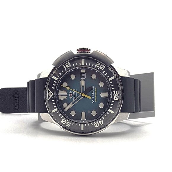 Orient Men's Watch M-Force Automatic Dive Blue Dial Rubber Strap RA-AC0L04L00B - Picture 4 of 5